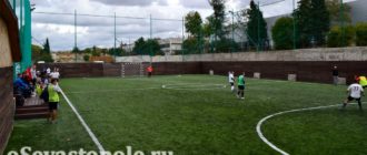 Футбольное поле Муссон в Севастополе после реконструкции